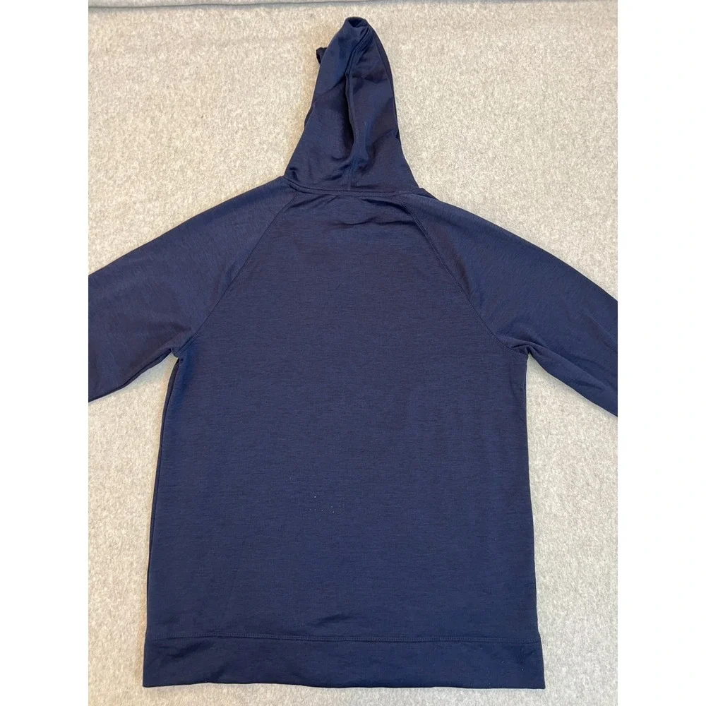 Eddie Bauer‎ Hoodie Men's Medium Navy FreeDry Fleece Performance Full Zip Jacket